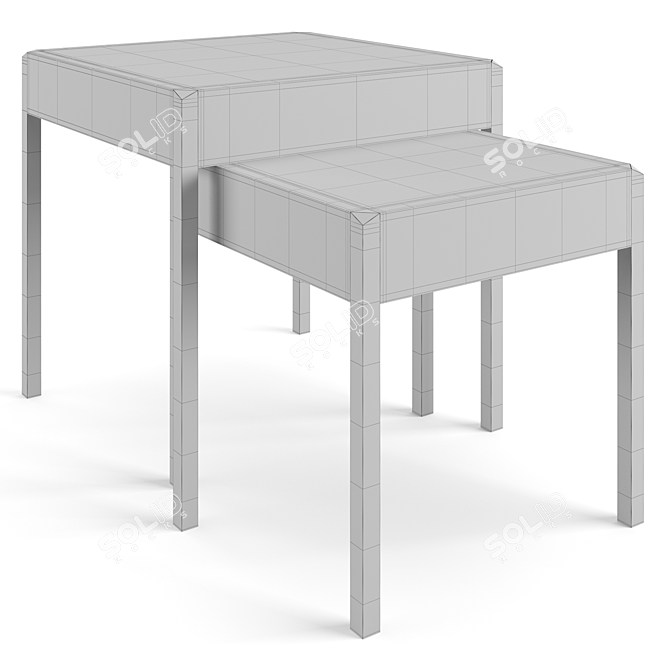 Trussardi Casa Band Tables Set 3D model image 5