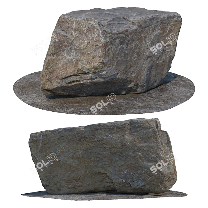 Natural Stone 3D Models Kit 3D model image 2