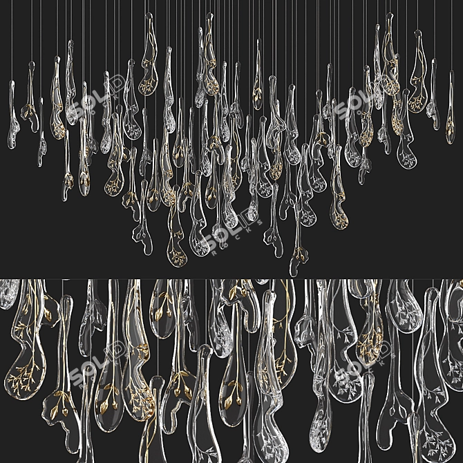 Herbarium Icon Chandelier — Exquisite Lighting 3D model image 6