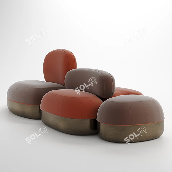 Galactic Sculptural Seating System 3D model image 3