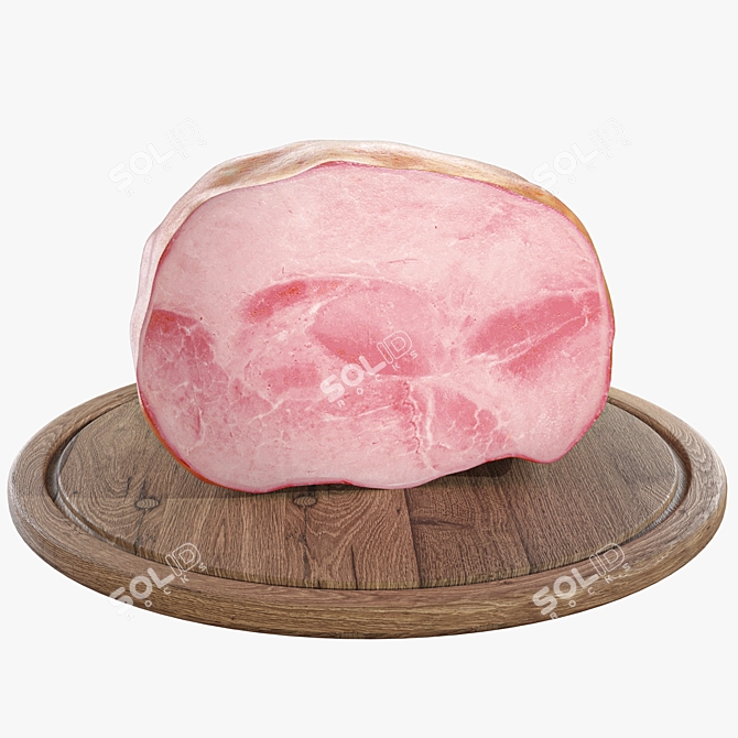 Bacon Model with Cutting Board 3D model image 2