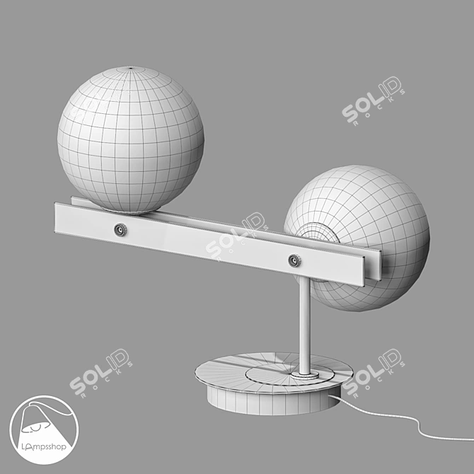 Modern Visard A Table Lamp 3D model image 2