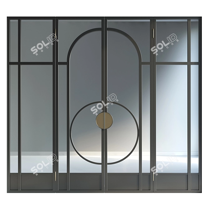 Dual Door Material Options 3D model image 1