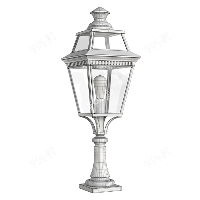 French Garden Light Vosges 3D model image 4