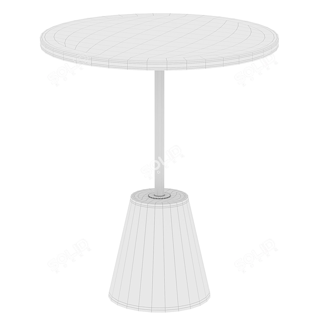 Elegant BIANCA Side Table 3D model image 2