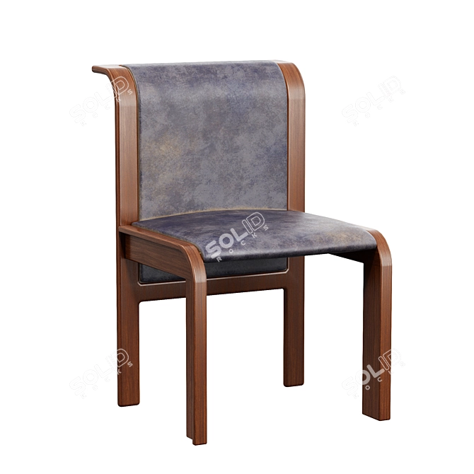 1stDibs Vintage Leather Chair 3D model image 2