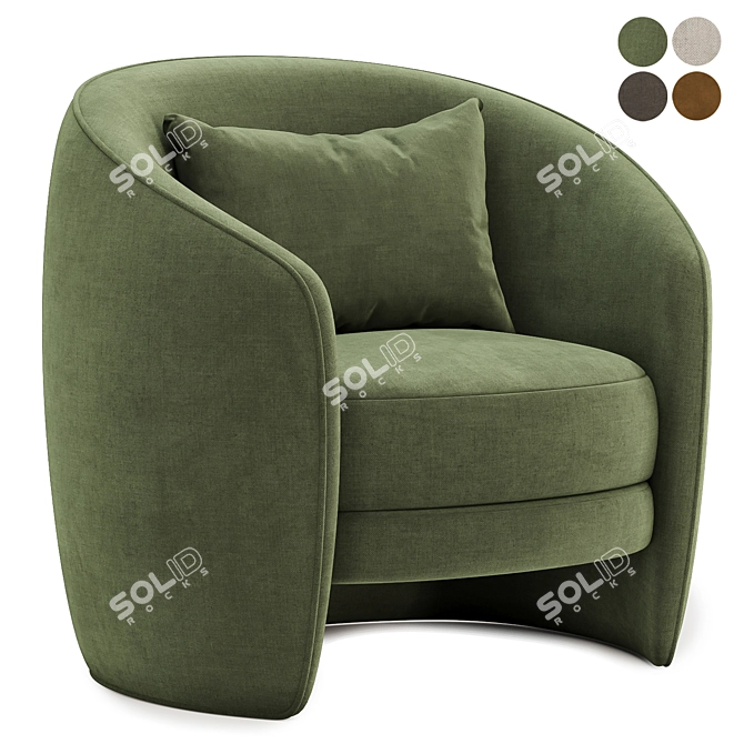  Stylish Fernie Chair Collection 3D model image 2
