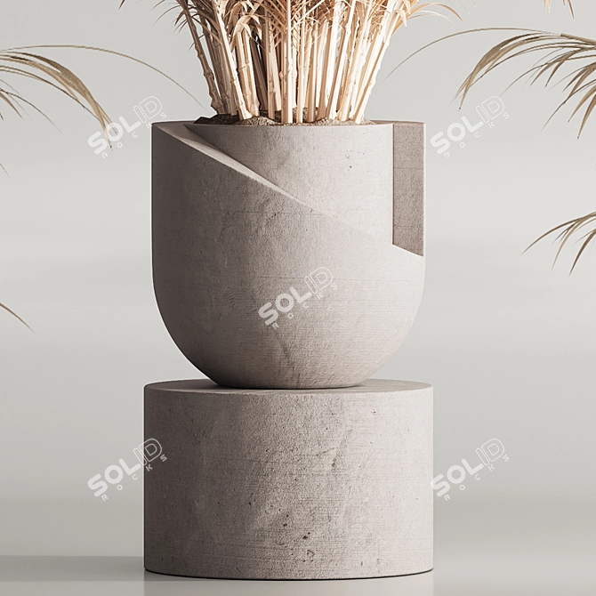 Modern 99 Dry Indoor Plants 3D model image 11