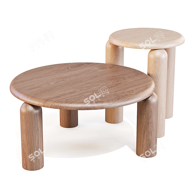 Neo Low & High Coffee Tables 3D model image 1