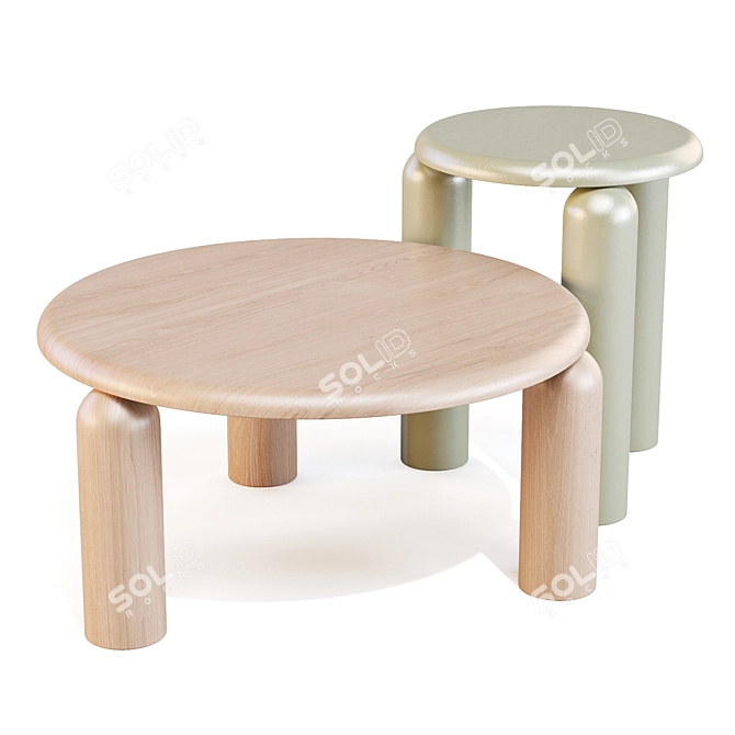 Neo Low & High Coffee Tables 3D model image 2