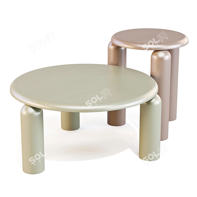 Neo Low & High Coffee Tables 3D model image 3