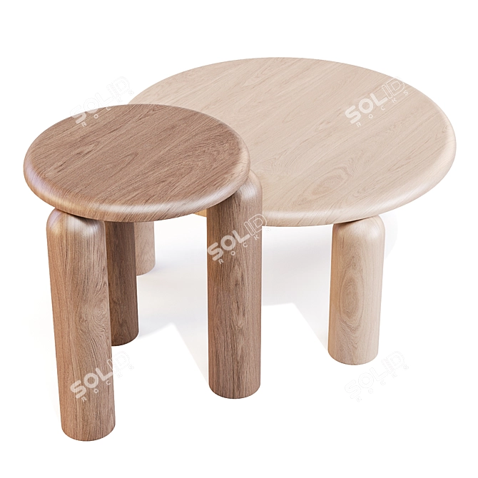 Neo Low & High Coffee Tables 3D model image 5