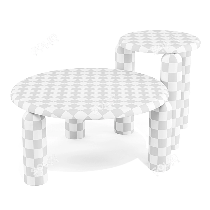 Neo Low & High Coffee Tables 3D model image 6