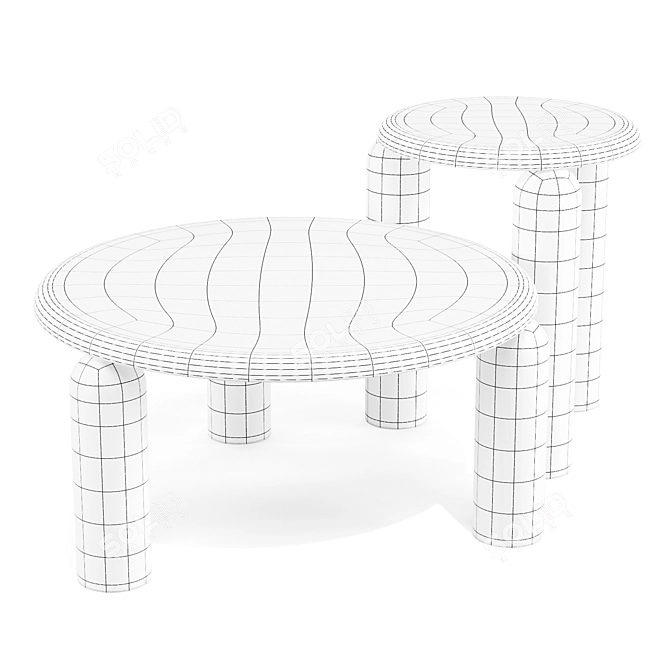 Neo Low & High Coffee Tables 3D model image 7