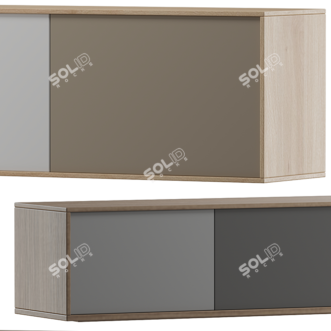  Scandinavian Style TV Stand 3D model image 2