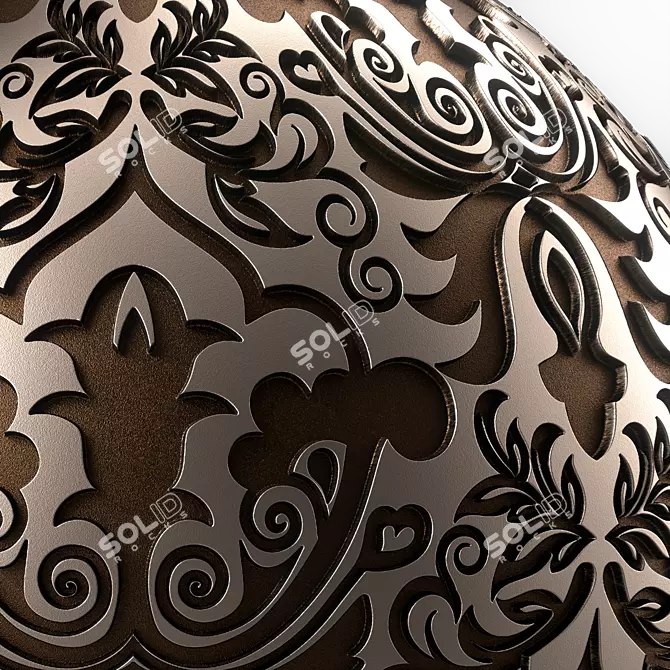 Metallic 4K Seamless Texture PBR 3D model image 4