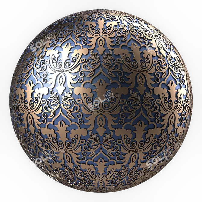 Metallic 4K Seamless Texture PBR 3D model image 7