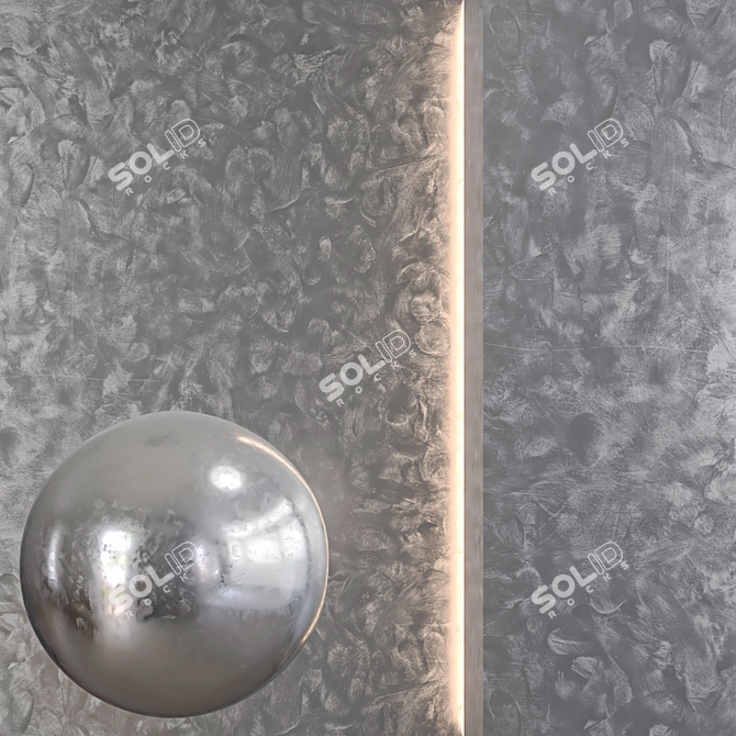 Seamless Metal Texture 4K Resolution 3D model image 1