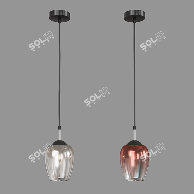 Eurosvet Record Pendant Light 50086 3D model image 3