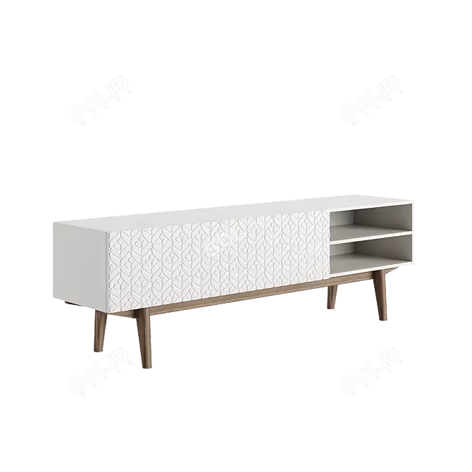 Modern TV Console Kelly 3D model image 2