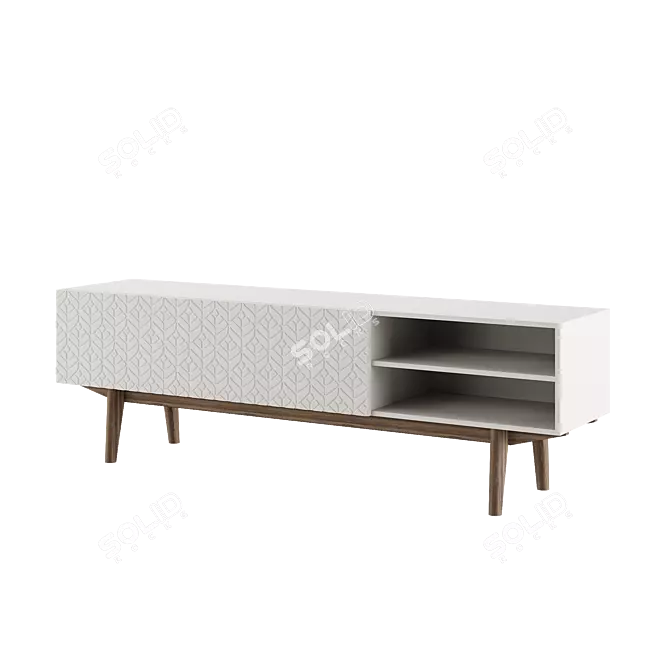 Modern TV Console Kelly 3D model image 3