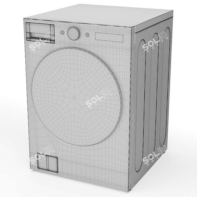 LG WM6700HBA Front Load Washer 3D model image 6