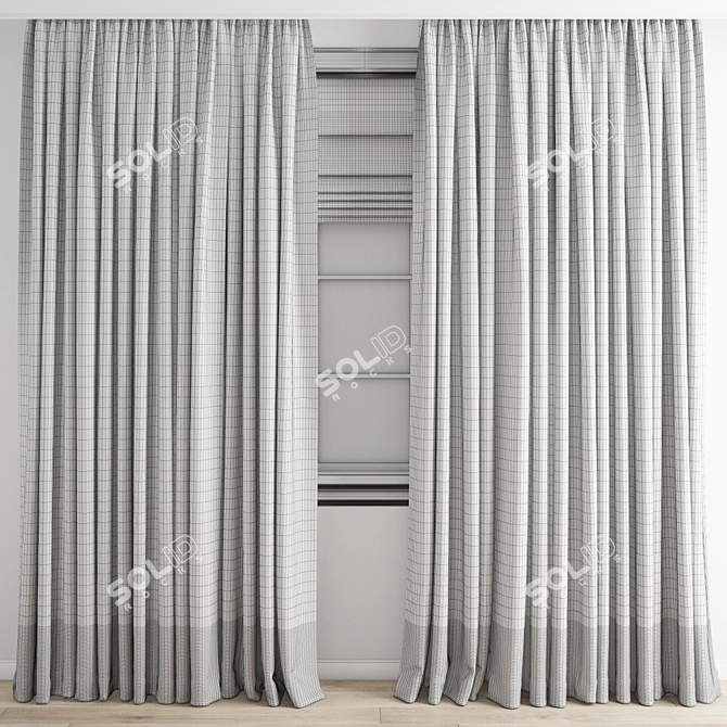 Detailed Curtain Model Set 3D model image 3