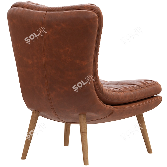  Plush Glasgow Armchair Combo 3D model image 2