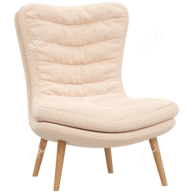  Plush Glasgow Armchair Combo 3D model image 3