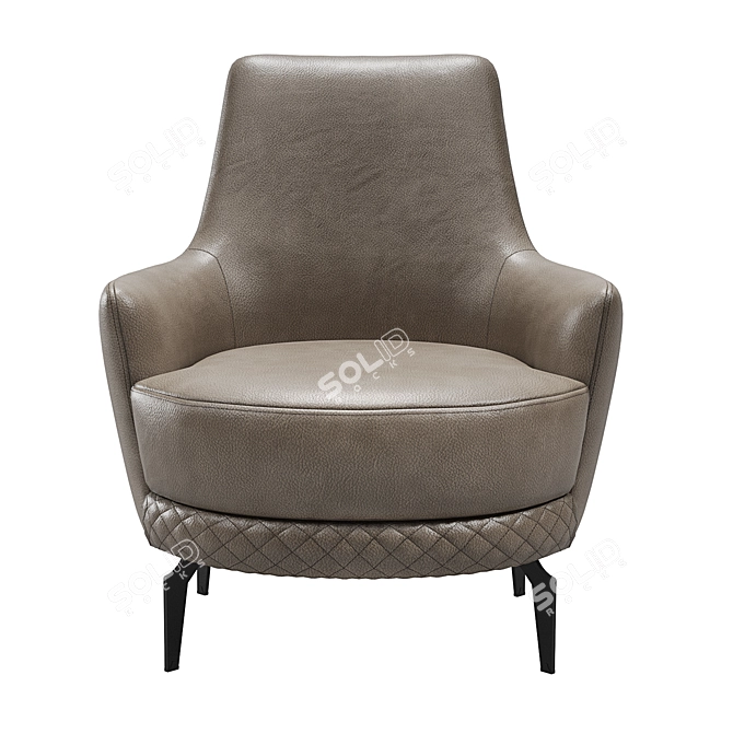 Milan Armchair by Kaza 3D model image 3