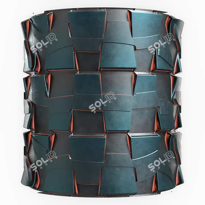 SiFi Metal Pattern 3D Texture 3D model image 1