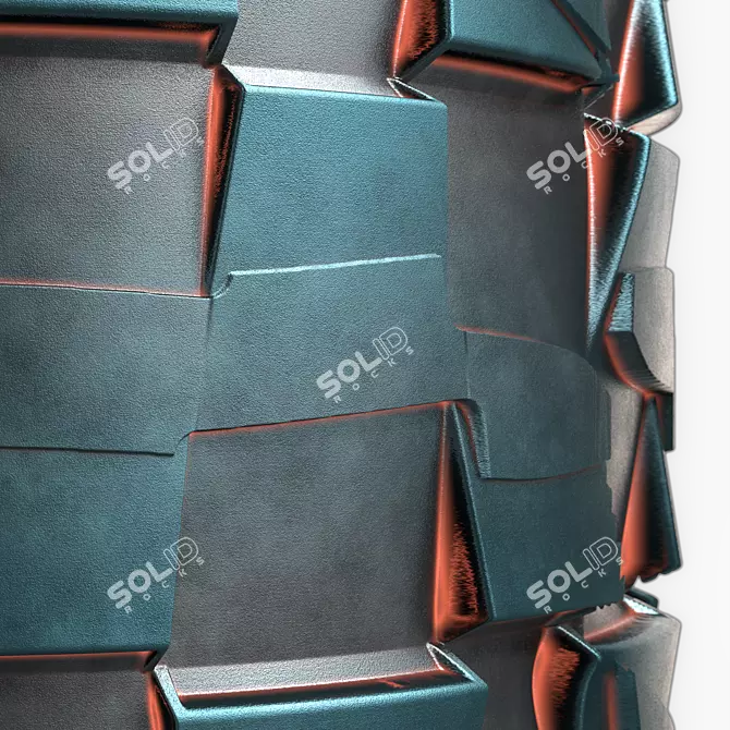 SiFi Metal Pattern 3D Texture 3D model image 2