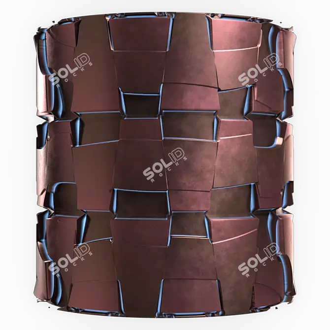 Metallic SiFi Pattern DH Materials 3D model image 1