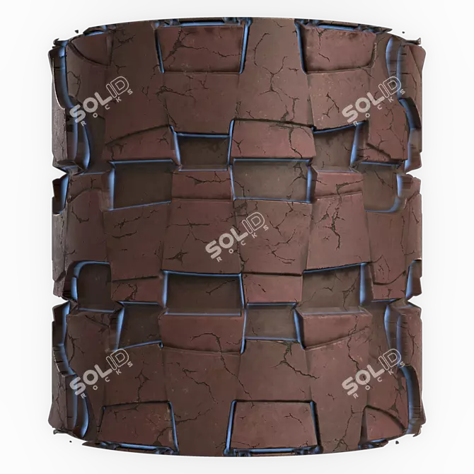 Metallic SiFi Pattern DH Materials 3D model image 3