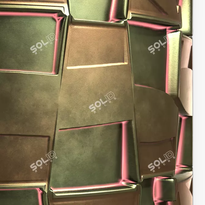 SiFi Metal Pattern 3D Texture 3D model image 2