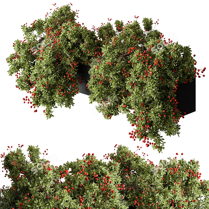 Outdoor Hanging Plant Decor 504 3D model image 1