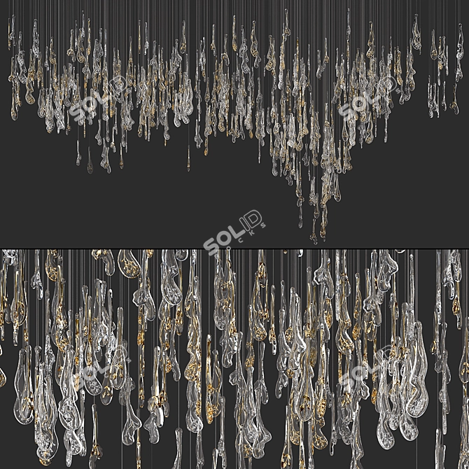 Herbarium Icon Chandelier 3D Model 3D model image 1