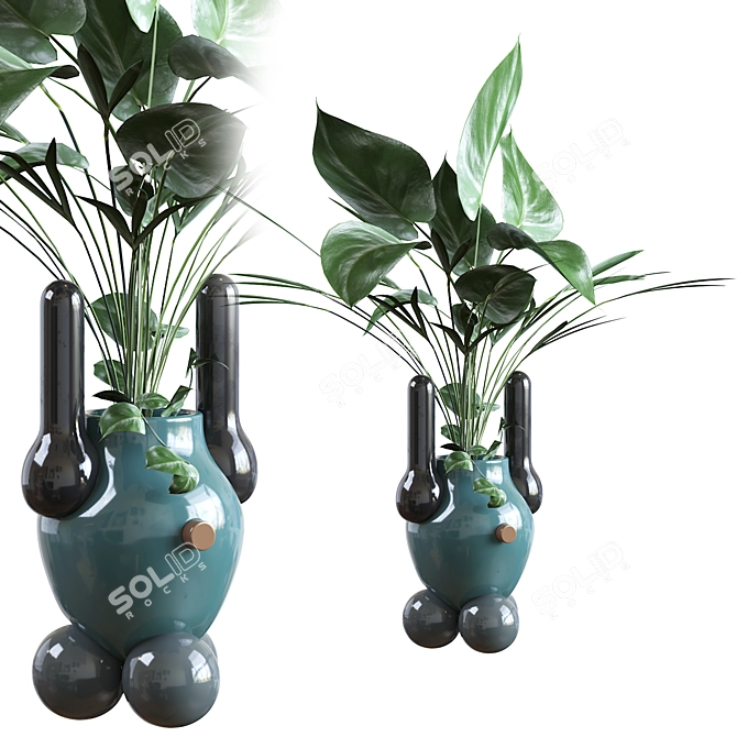 Handcrafted ceramic Explorer vases BD 3D model image 2