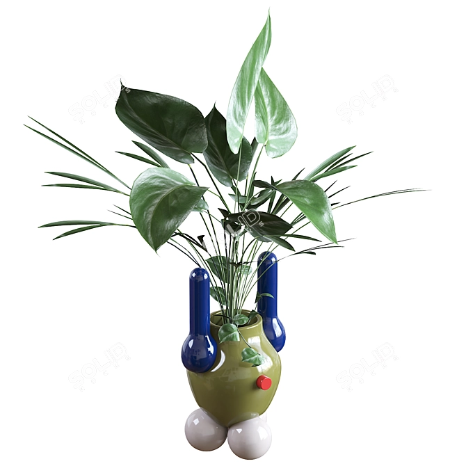 Handcrafted ceramic Explorer vases BD 3D model image 4