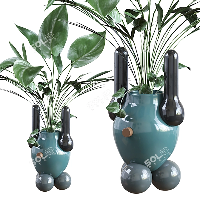 Handcrafted ceramic Explorer vases BD 3D model image 5