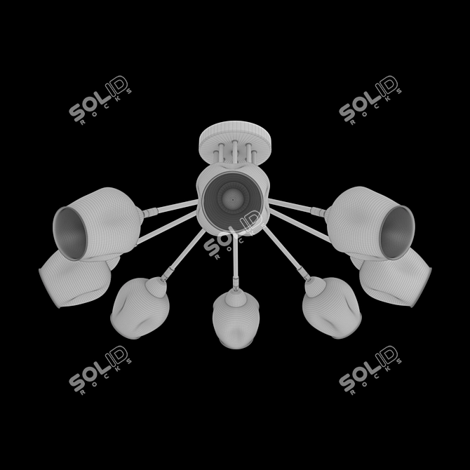 Eurosvet 30164/8 Marci Ceiling Light 3D model image 4
