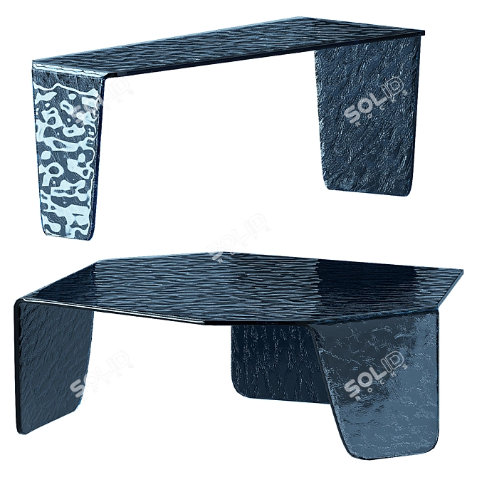 Modern Arketipo Chimera Glass Furniture 3D model image 2