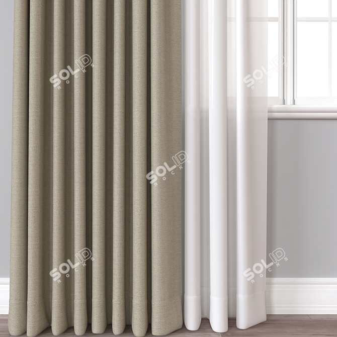  Curtain 618 3D Model 3D model image 2