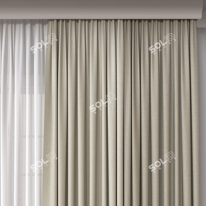  Curtain 618 3D Model 3D model image 3