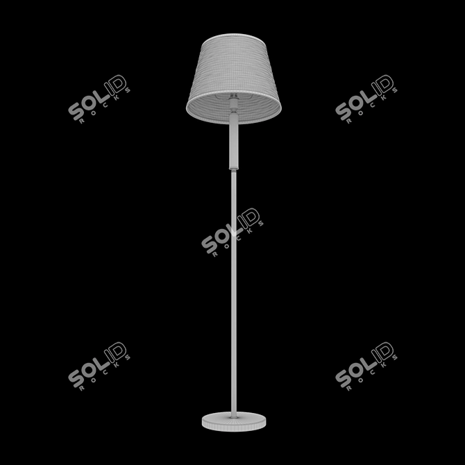 Eurosvet Alcamo Floor Lamp with Shade 3D model image 2