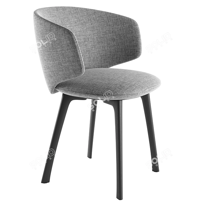 Universal Collection Chair: Modern Italian Design 3D model image 2