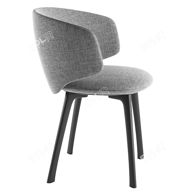 Universal Collection Chair: Modern Italian Design 3D model image 4