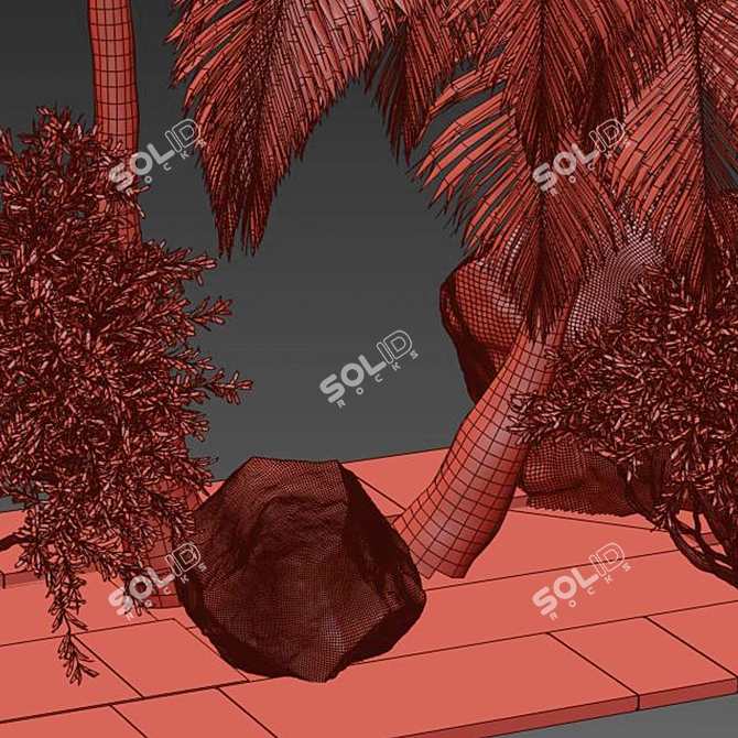 Outdoor Plant 210 Design Collection 3D model image 3