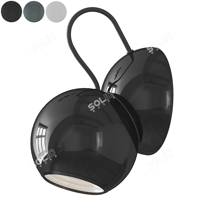 Modern Metal Sconce Light 3D model image 1