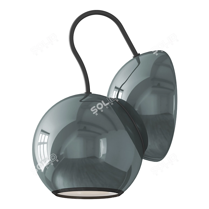 Modern Metal Sconce Light 3D model image 2